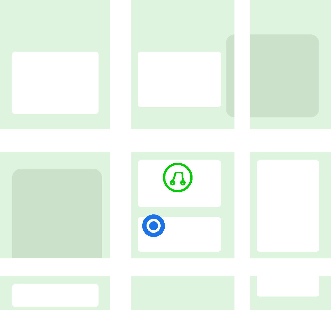Illustration: map showing where the vehicle is parked