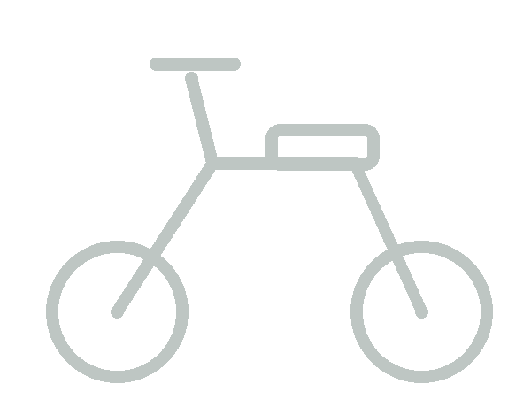 Illustration: vehicle outline marking where the QR code sits on the handlebar